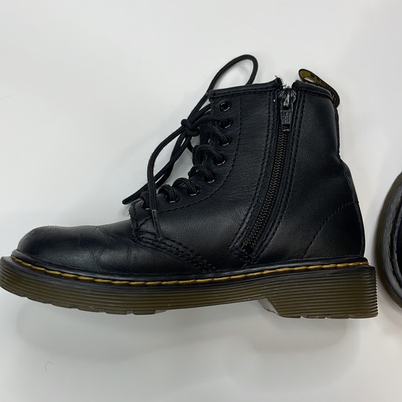 Dr. Martens Kids 1460J Softy T Leather Boots Zippered Side Size 12 - Picture 7 of 8